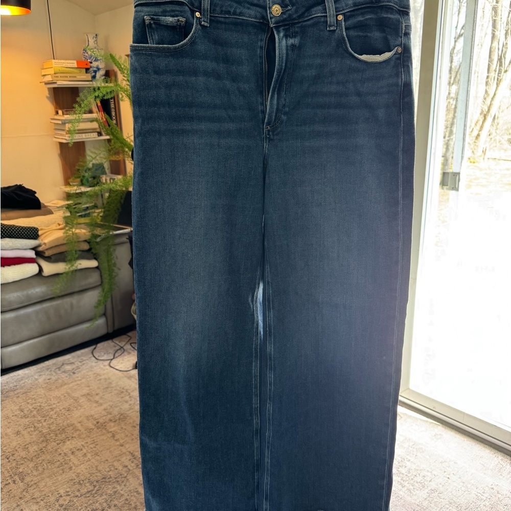 Paige Anessa Wide Leg Jeans - full length